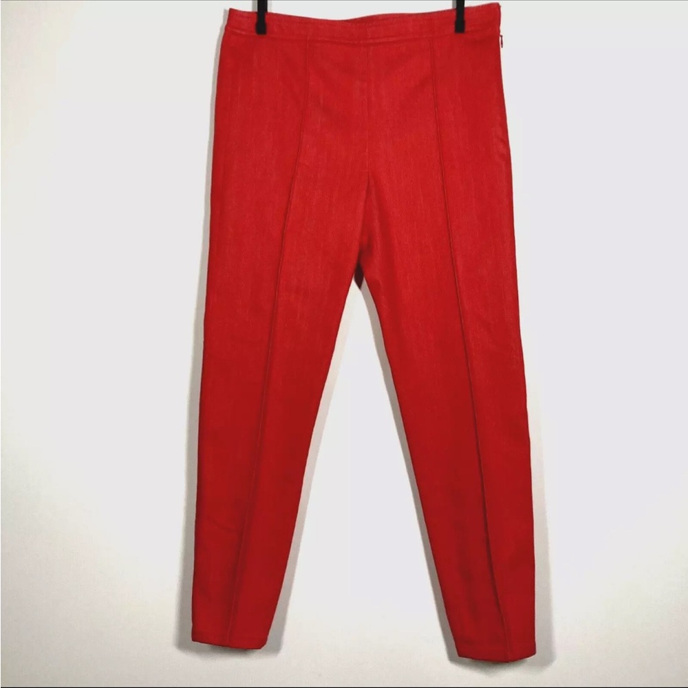 St John denim pants Size 6 Cotton stretch Lexi flat ankle